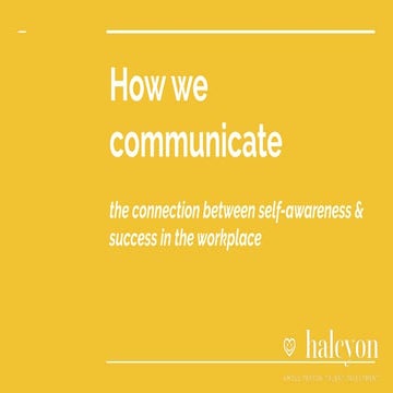 How we communicate | PDF