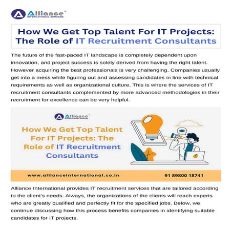 How We Get Top Talent For IT Projects The Role of IT Recruitment ...