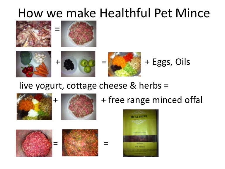 How we make healthful pet mince