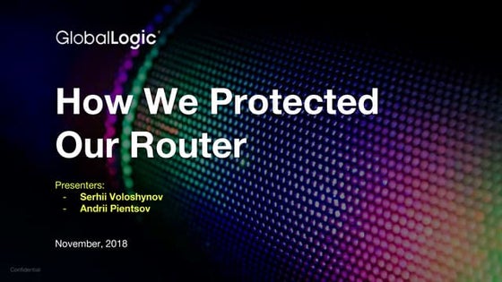 Protect Router Access Control photo