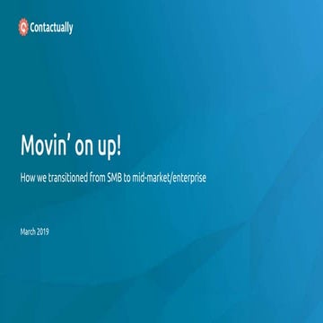 How We Transitioned From SMB To Mid-Market/Enterprise Sales