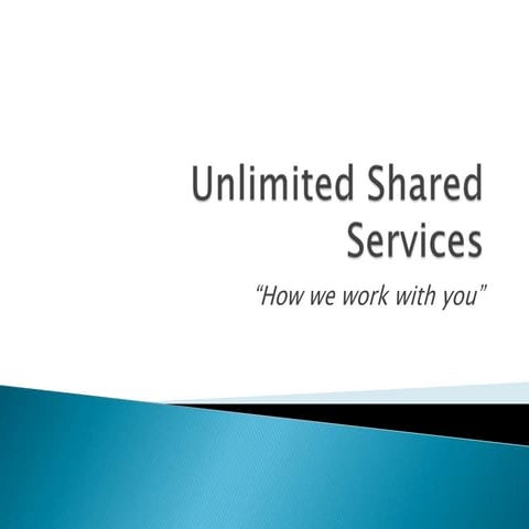 How we work with you   2012