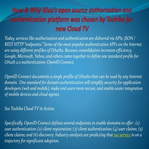 How & why gluu’s open source authorization and authentication platform was ch...