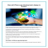 How will iPhone app development change in future.pdf