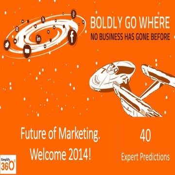 Future of Marketing. Welcome 2014