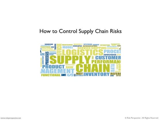 Distribution Supply Chain - Project O&M | PPT