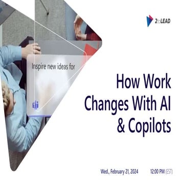 How Work Changes With AI & Copilots Slide Deck