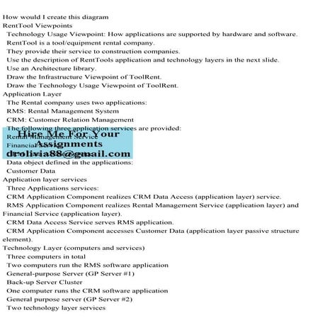 How would I create this diagramRentTool Viewpoints � Technology .pdf