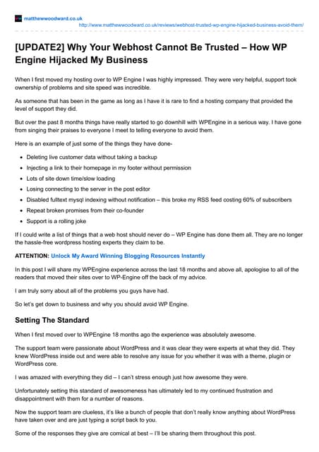 How WP Engine Hijacked My Business & Why They Can Not Be Trusted