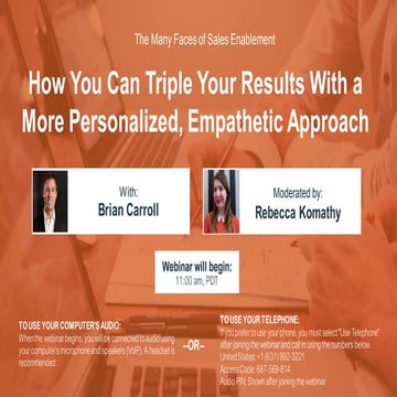 The Many Faces of Sale Enablement: How You Can Triple Your Results With a Mor...