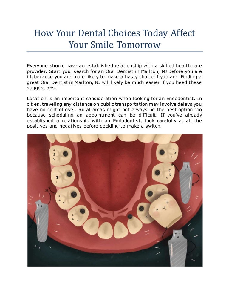 How your dental choices today affect your smile tomorrow
