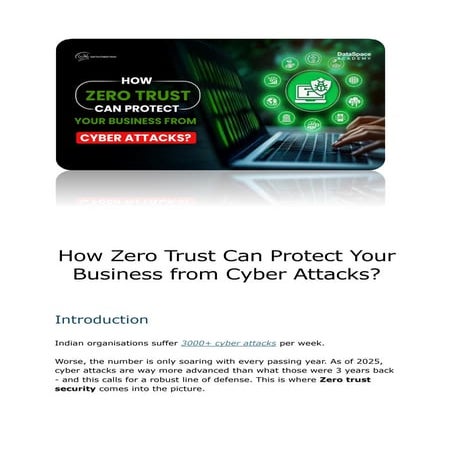 How Zero Trust Can Protect Your Business from Cyber Attacks