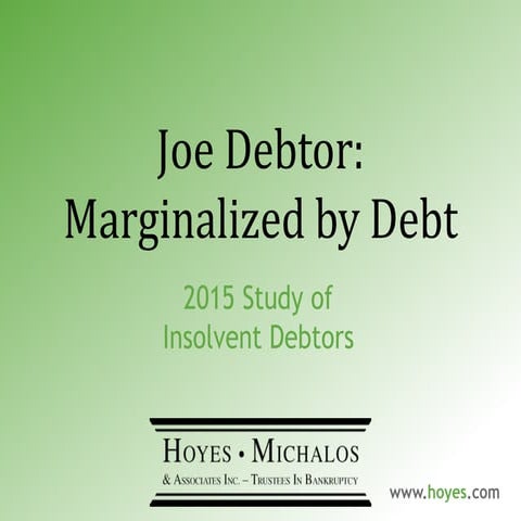 Hoyes Michalos Joe Debtor Study 2015