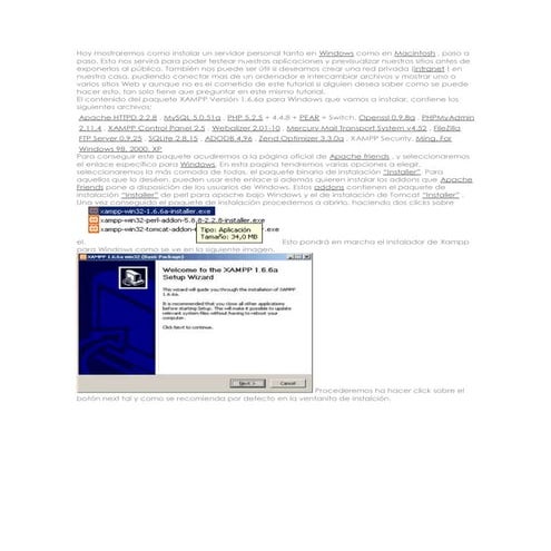 mostraremos como instalar un servidor personal 