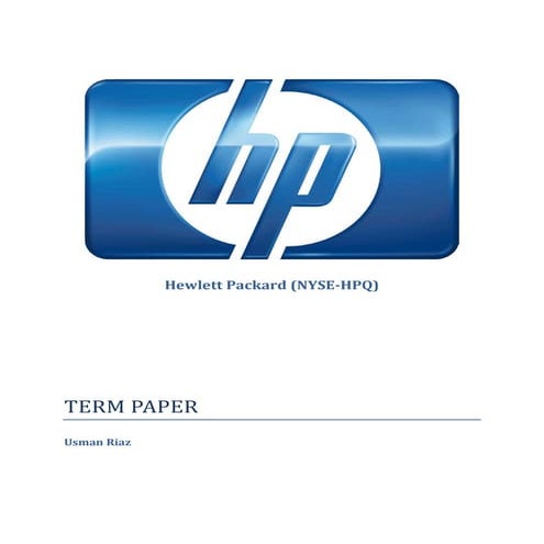 Hewlett Packard - Fundamental Research Report