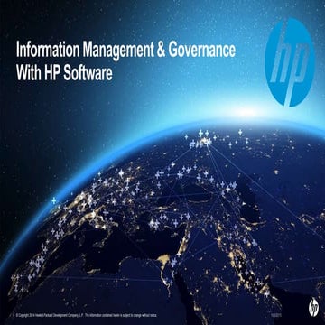 Big Data Expo 2015 - HP Information Management & Governance