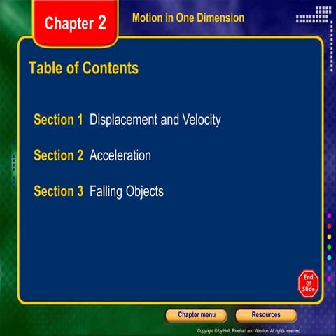 ch 2 Holt physics  for scientist and agriculture