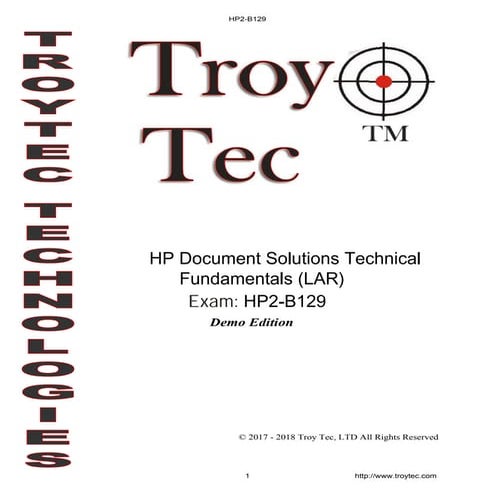 HP2-B129 Exam-HP Document Solutions Technical Fundamentals (LAR) 