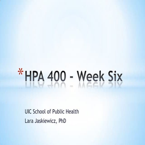 Hpa 400   week 6