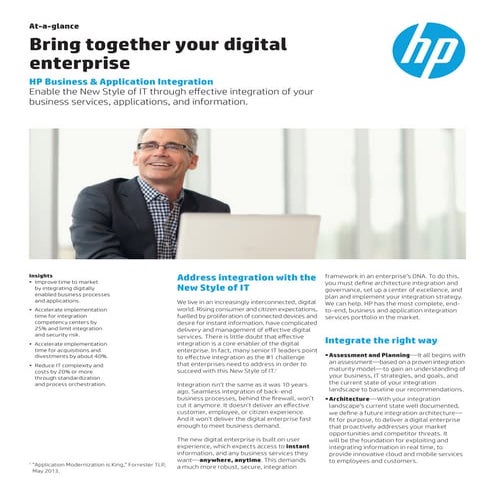 HP Business & Application Integration