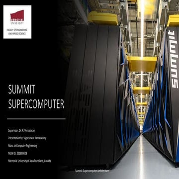  Hardware architecture of Summit Supercomputer