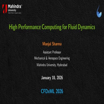 High Performance Computing for Fluid Dynamics | PDF