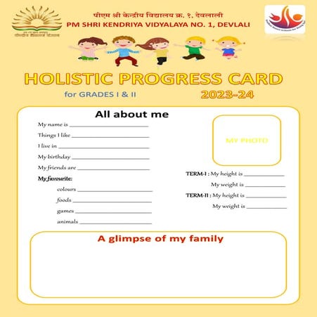 Holistic Progress Card (HPC) - (Grades I & II) | PDF