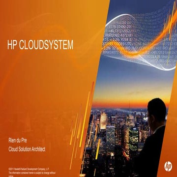 HP Cloud System Executive Level