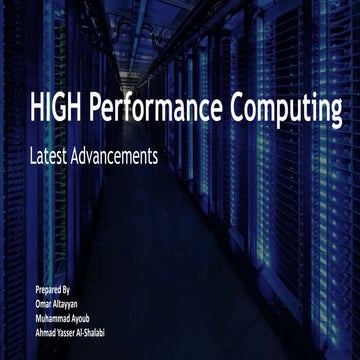High Performance Computing Presentation | PPT
