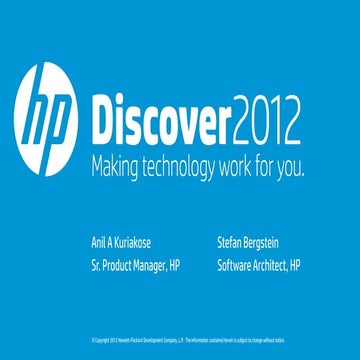 Hp discover 2012   managing the virtualization explosion