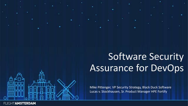 Software Security Assurance for Devops