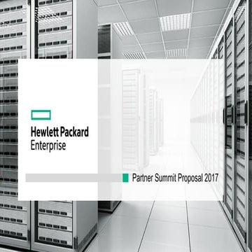 Hpe partner summit proposal 2017 