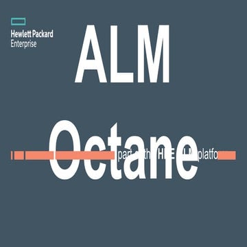 HPE ALM Octane | DevOps | Agile