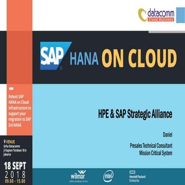 HPE & SAP Strategic Alliance