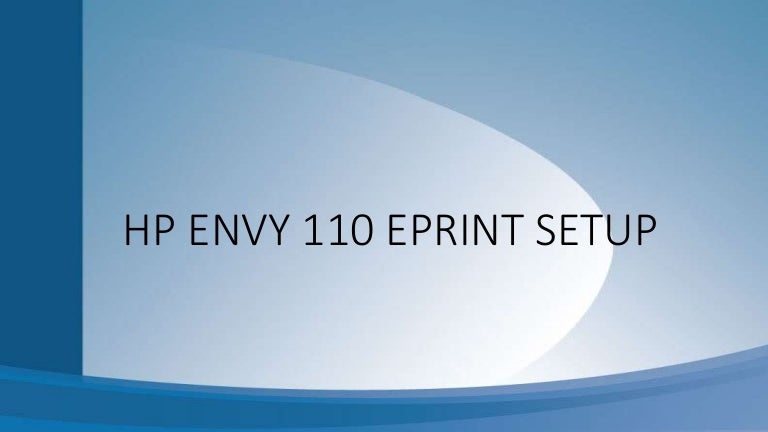 hp eprint setup