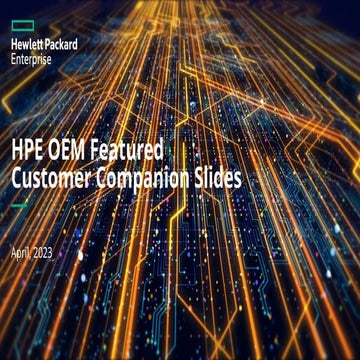 HPE OEM Customer Solutions: Enhancing IT Infrastructure and Network ...