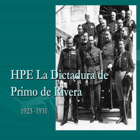 Primo de Rivera (apuntes)