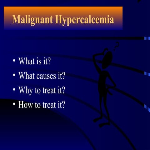 Hpercalcemia & its Management