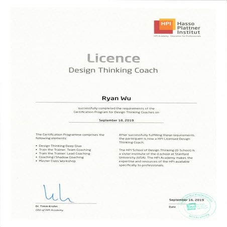 Picture of Design Thinking Coach Certification | PDF