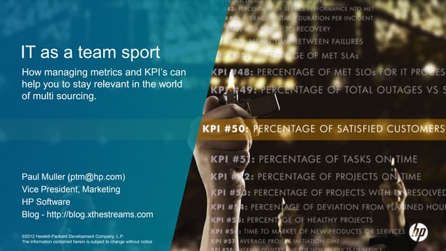 Amazing Winter Keynote - IT as a Team Sport