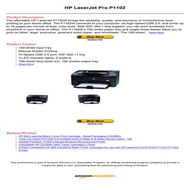 Hp Printer Brochure For Customer Reference | PDF