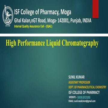 High Performance Liquid Chromatography