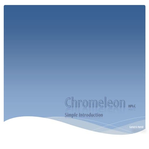 HPLC Chromeleon Software