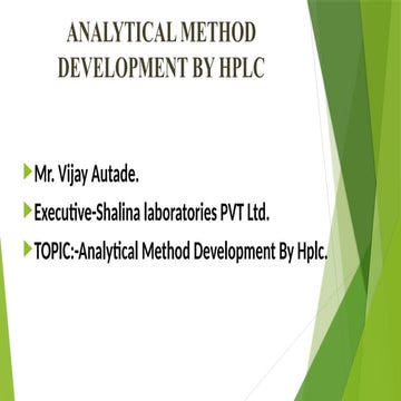 Hplc method development | PPT