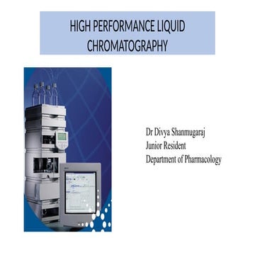 High performance liquid chromatography - HPLC | PPTX