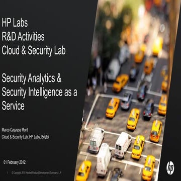 Security Analytics & Security Intelligence-as-a-Service