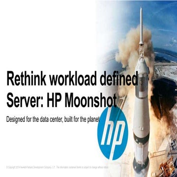 Hp moonshot Server 