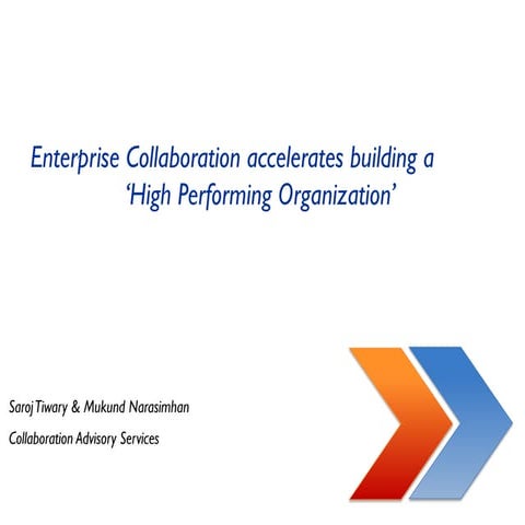 High Performing Organization
