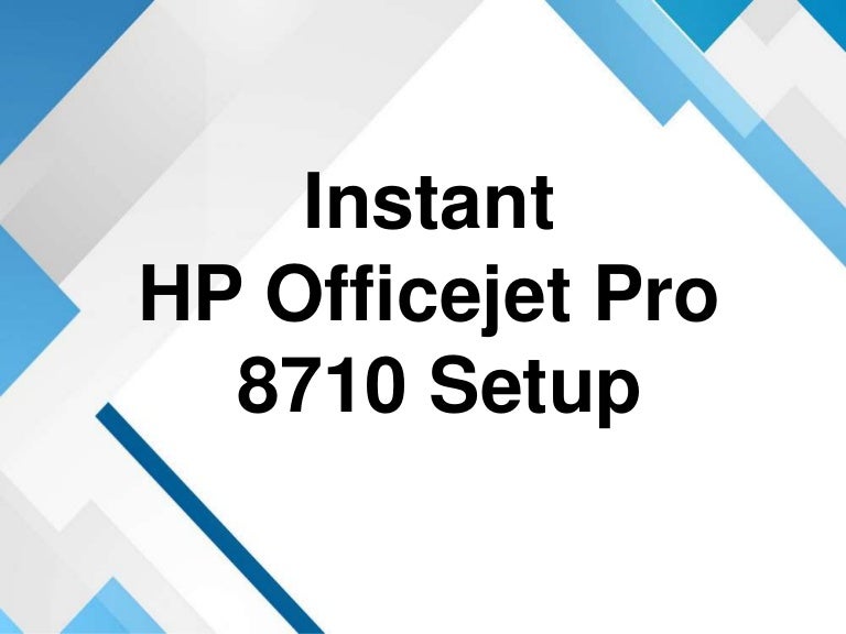 officejet pro 8710 front panel