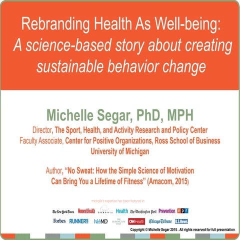 Rebranding Health as Well-Being with Michelle Segar